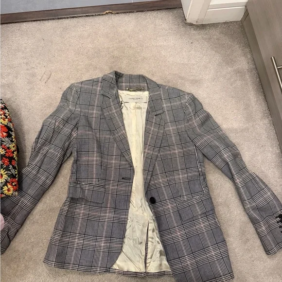 Golden Goose Gray Prince of Wales Plaid Blazer - Picture 2 of 5